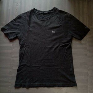 半袖 バーバリーブラックレーベル BURBERRY BLACK LABEL Ｔシャツ グレー サイズ2