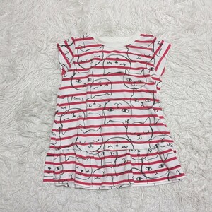 【送料無料】西松屋　半袖　トップス　Tシャツ　100㎝　猫　女の子　キッズ　子供服
