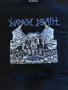 NAPALM DEATH ナパームデス バンド Tシャツ SizeL　グラインドコア デスメタル