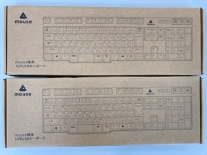 ★２個セット★mauseコンピューター キーボード NBO109U01BK2 USB 109USBキーボード mouse標準キーボード