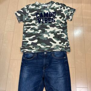 半袖Tシャツ ジーパン　上下セット　152 160センチ　男の子