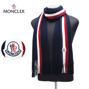 送料無料 69 MONCLER モンクレール 0002600 02292 ネイビー マフラー SCIARPA