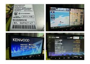 N0.K01 KENWOOD メモリーナビ MDV-Z701　彩速ナビ　地デジ/DVD/CD/Bluetooth/USB/AUX/SD/HDMI/iPod　中古　本体のみ 2014年