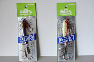 【限定カラー】メガバス マキッパ 50ｇ ２色セット PURPLE SILVER/S & PINK GLOW/S MAKIPPA SP-C 限定生産品 MEGABASS サーフ シーバス