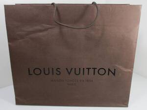 S-1116　ルイヴィトン　Louis Vuitton　紙袋　ショップ袋　ダークブラウン　縦34㎝×横40㎝×マチ幅15㎝　