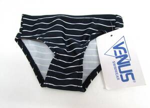 未使用 venus swimwear ベビーボーイ 男の子用 スイムトランクス サイズ2 ネイビー ボーダー 水着 紙タグ付き