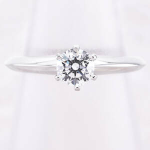 31736★Tiffany&Co.★ ソリテール ダイヤリング 婚約指輪 0.28ct