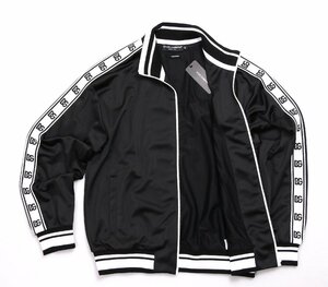 ドルチェ＆ガッバーナDOLCE&GABBANA メンズ DGロゴ ジャージ ブラック サイズ50 EMBOSSED DG LOGO JACKET G9XM5Z HU7B7 N0000 新品