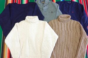 PICK-KNT100 ラルフローレン Ralph Lauren ニットセーター デザインMIX￥1～ビンテージUSA古着卸セット業者まとめ売り