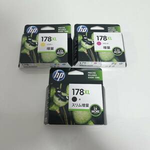 【未使用品】　HP　178XL　純正インク3色パック　※注あり　(M/Y/BK)　マゼンタ・イエロー・ブラック　