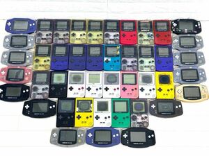 AB160◇ゲームボーイカラー ゲームボーイポケット ゲームボーイアドバンス まとめ売り44台 AGB-001 CGB-001 MGB-001 ニンテンドー ジャンク