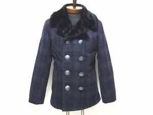 Schott ｘ AYUITE ｘ WOOL RICH PEA COAT38 size / ショット アユイテ ウールリッチ Pコート コンチョボタン USA製 メンズ 定価86900円