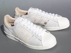 美品!! 13年製 28,5cm 限定 adidas Originals SUPER STAR 80s B.I.T.D. [White Vapour/Legacy/Bliss] (Q21803) スーパースター 80s