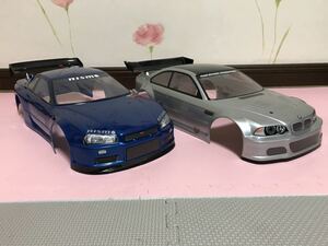 送料無料　1/10 日産　スカイライン　GT-R R34 BMW M3 HPI ラジコン　ボディ　セット　NISSAN SKYLINE