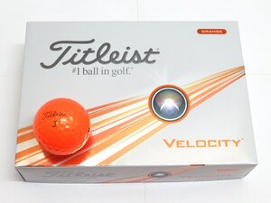 新品★タイトリスト★ベロシティ VELOCITY ボール★2024★オレンジ★日本正規品★3箱★36球★3ダース