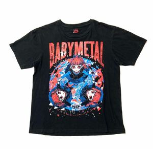 衝撃プライス！フリーク待望！【BABYMETAL ベビーメタルバンド】公式Tシャツ さくら学院【L表記/ブラック】I51