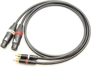 1.5m CANARE カナレ L-4E6S XLR(メス)-RCA 2本ペア変換ケーブル (1.5m)