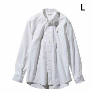 THE NORTH FACE L/S Him Ridge Shirt L W NR11955 ノースフェイス ロングスリーブヒムリッジシャツ ホワイト オックスフォードシャツ