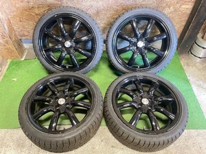 Eurodesign 17インチ 7J +35 PCD100 4H 205/40R17 YOKOHAMA iceGUARD iG70 スタッドレス タイヤホイール 4本セット H46