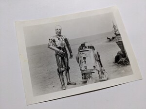 ◆①1977 STAR WARS MOVIE LOBBY CARD R2D2 AND C2PO 70A 映画ロビーカード