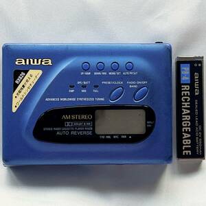 【ジャンク品】AIWA HS-RX626　純正ガム電池　PB-4　付　アイワ　カセットプレーヤー ウォークマン Walkman