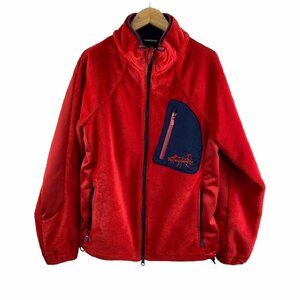 USED White Mountaineering ホワイトマウンテニアリング WINDSTOPPER ウィンドストッパー ボア フリースジャケット S 赤 メンズ 日本製