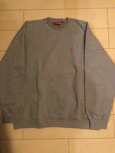 Supreme Small Box Crewneck Ash Grey シュプリーム スモール　ボックスロゴ トレーナー　パーカー　クルーネック　グレー　XL