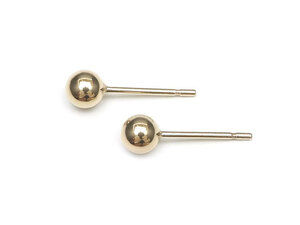 14KGF ボールピアス 4mm【1ペア販売】 / 14K-BB003