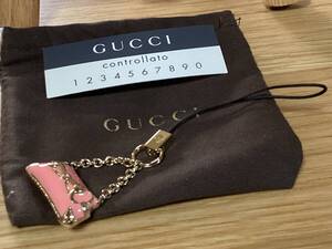 未使用保存袋付きグッチGUCCIキーホルダーストラップ本物￥５００から