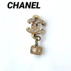 CHANEL シャネル　イヤリング　ココマーク　ラインストーン　ゴールド