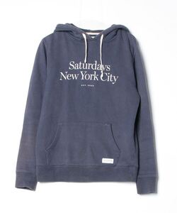 「Saturdays NYC」 プルオーバーパーカー SMALL ブルー メンズ