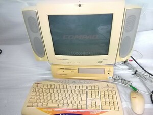 COMPAQ PRESARIO　 2295 MV500　windows98　パソコン/レトロPC /ブラウン管モニター/ディスクトップ/JBL PCスピーカー他 セット【ジャンク