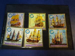 Qh409 repblica de guinea ecuatorial stamps 6枚セット 赤道ギニア 切手 帆船 tall ships 外国切手 写真 デザイン 素材 ヴィンテージ