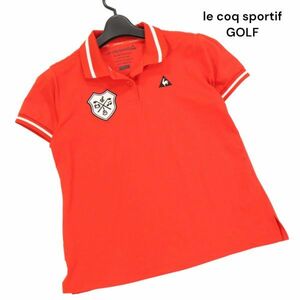 le coq sportif GOLF ルコック スポルティフ ゴルフ 春夏 ロゴ刺繍♪ 速乾 半袖 鹿の子 ポロシャツ Sz.L　レディース　K4T00780_5#A