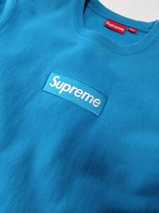 【М】Supreme 18aw Box Logo Crewneck Sweatshirt ボックスロゴ クルーネック スウェット ブルー