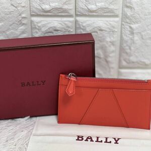 未使用級BALLY カードケース　ミニウォレット　レザー　コインケース　名刺入れ　箱あり