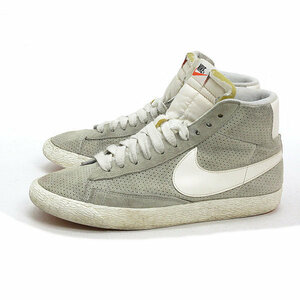 X★【25cm】ナイキ/NIKE 518171 WMNS BLAZER MID SUEDE VNTG ブレーザーMIDスニーカー/灰色LADIES/21【中古】■