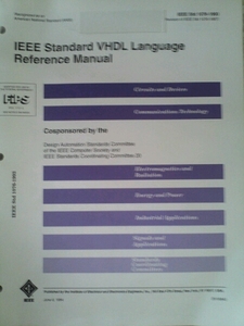 IEEE Standards VHDL Language Reference Manual