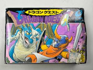 ♪【中古】Nintendo ファミリーコンピュータ 箱 説明書 付き ソフト ドラゴンクエスト 任天堂 ファミコン カセット ドラクエ ＠送料370(5)