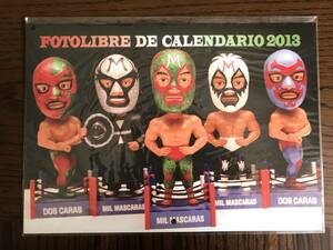 ②フォトリブレ　カレンダー　2013　マスカラス　プロレス　メキシコ　自筆　直筆