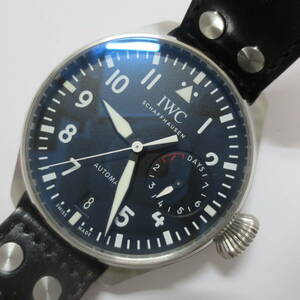 ○　IWC　ビッグパイロットウォッチ46　IW501001　7日間パワーリザーブ　インターナショナル　ミリタリー　定価1941500円　本物