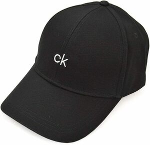 新品タグ付き ユーロモデル 黒 CALVIN KLEIN カルバンクライン CK センターキャップ ベースボールキャップ CK CENTER CAP K50K506087