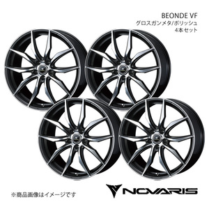 NOVARIS/BEONDE VF スカイライン V36セダン 4WD ホイール4本セット【19×8.0J 5-114.3 INSET43 グロスガンメタ/ポリッシュ】0040075×4