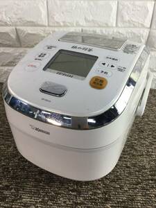 【811】ZOUJIRUSHI NP-WA10　2014年製 象印 圧力IH炊飯ジャー 極め羽釜 プライムホワイト 5.5合 中古品