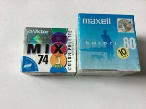 MD ミニディスク 〜maxell burari80・Victor MIX74 〜　未開封品　♪