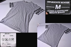 BXH ★ バウンティハンター ★ Tシャツ ★ グレー ★ M ★ 厚地 ★ 綿100% ★ 中古品 ★