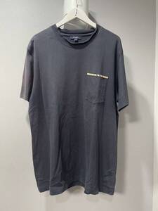 BURBERRYロンドンチェック半袖Tシャツトップス紺メンズ