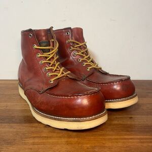 レア 90年代レッドウィング 半円犬タグ875 U9 Eワイズ RED WING アイリッシュセッター 96年製 赤茶 オロラセット 8166 8179