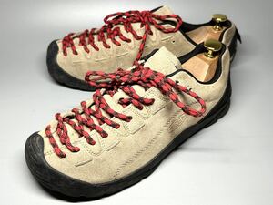 【即決】KEEN メンズ 27cm キーン ベージュ 赤 ジャスパー スニーカー JASPER トレッキングシューズ アウトドア くつ