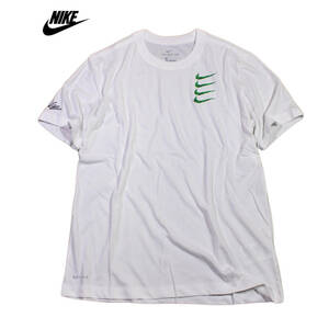 【新品】ナイキ グラフィック 半袖 Tシャツ【100：白】M クール ドライフィット 機能 トレーニング ジム NIKE RUN